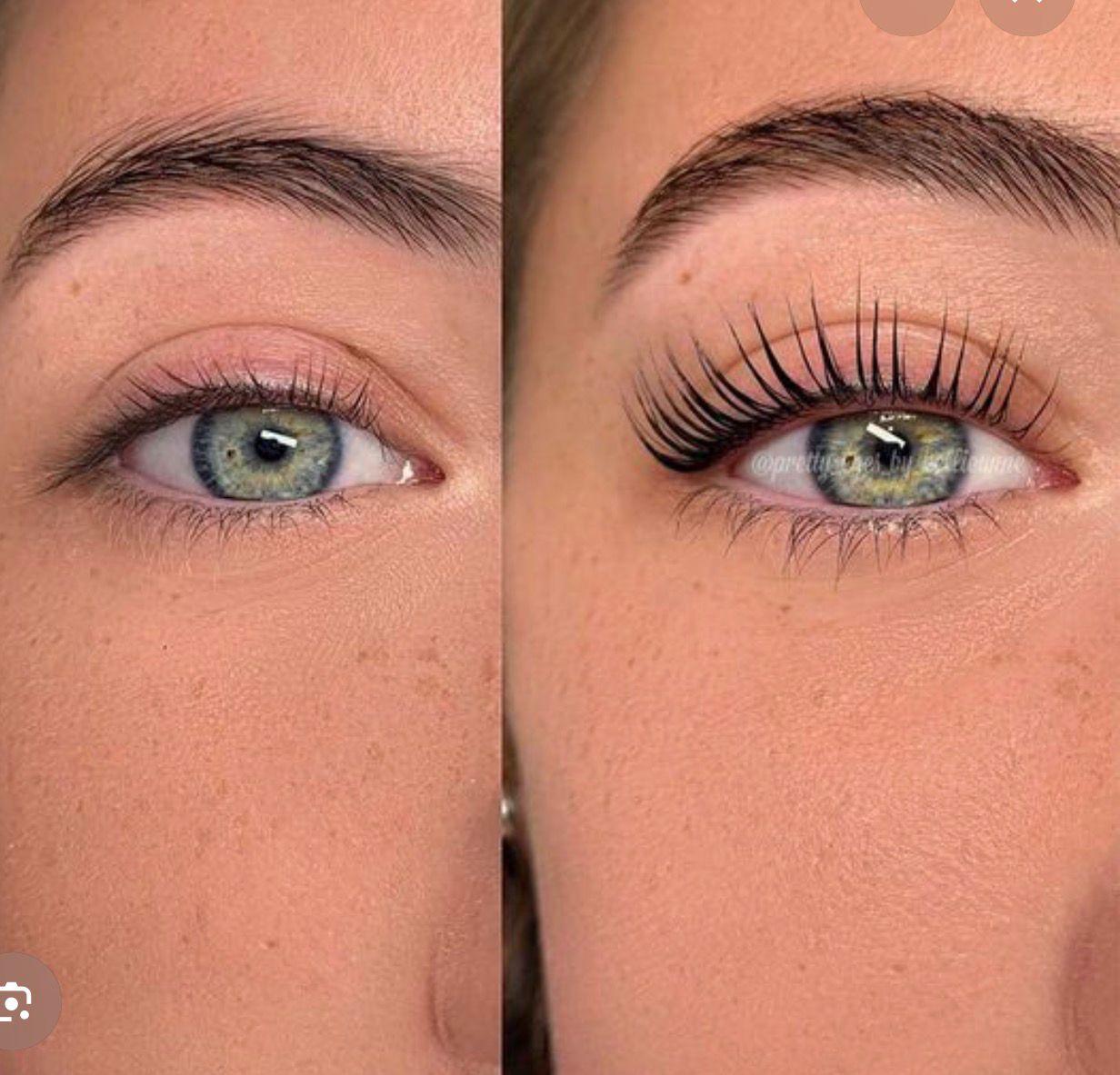 Lash Lift & Tint before and after